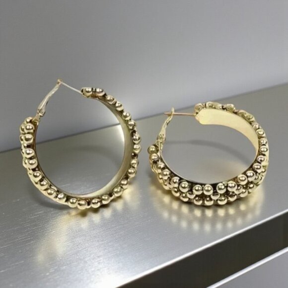 🆕️Indian Artisan Handcrafted Boho Chic Statement Trendy Hoop Earrings - Picture 5 of 11